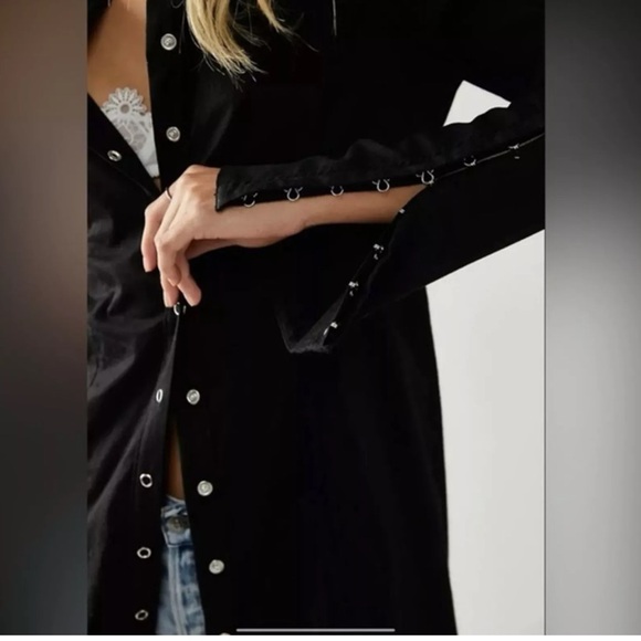 Free People Tops - Free People Button-Up Top with Silver Accents NWOT